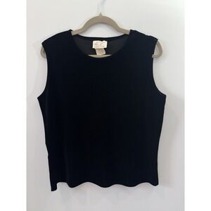 Vintage Kathie Lee Velvet Going Out Top Evening Wear Size Large Classic Luxury